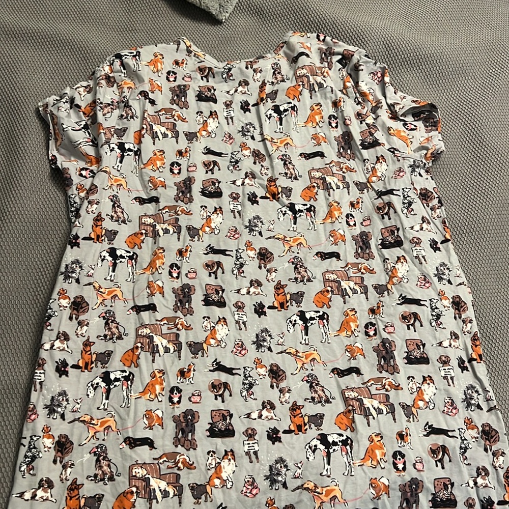Vera Bradley Dog Pattern Sleep Shirt - Picture 4 of 5